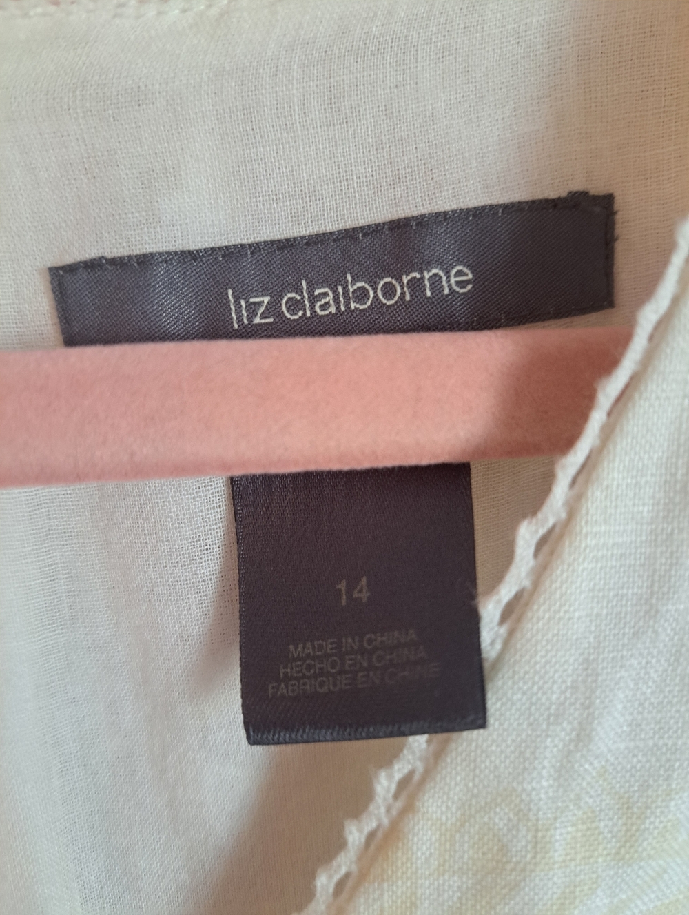 Liz Claiborne 100% Linen Summer Vacation Dress Lined Flounced Maxi Classic 14 - Picture 3 of 6